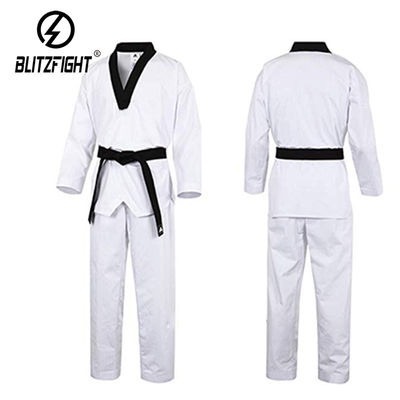 Customizable 100 Cotton Taekwondo Uniform Antibacteria Taekwondo Clothes