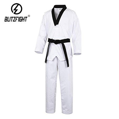 WTF Striped Taekwondo Outfit Preshrunk Fabric Taekwondo Apparel