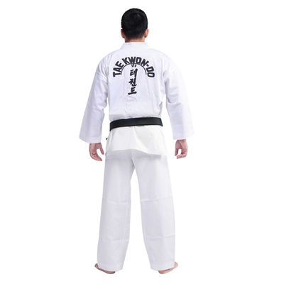 WTF Striped Taekwondo Outfit Preshrunk Fabric Taekwondo Apparel