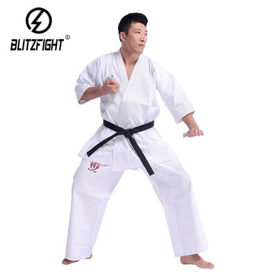 Thin Breathable Karate Kyokushin Kimono Preshrunk White Karate Uniform