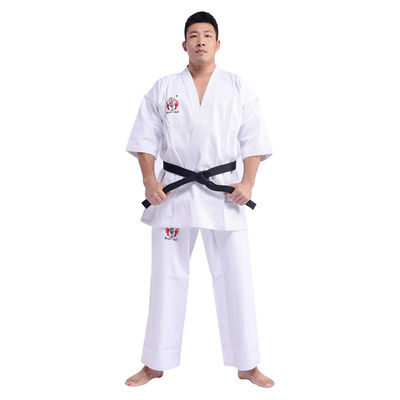 Thin Breathable Karate Kyokushin Kimono Preshrunk White Karate Uniform