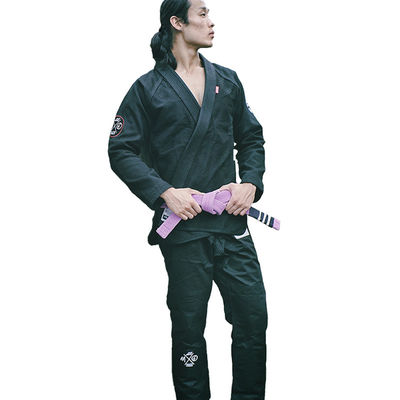 Bamboo Black Judo Uniform 100% Cotton Judo Clothing Oem Service