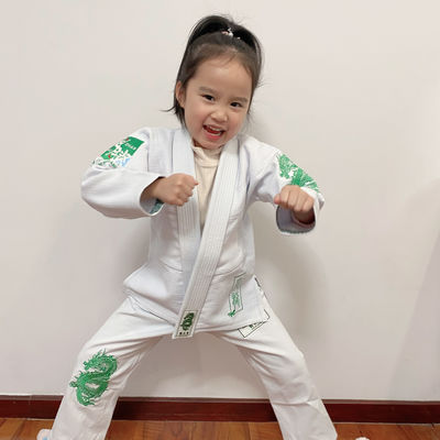 Kids Jiu Jitsu Kimono 100 Preshrunk Cotton Bjj Gi Y1-Y6 Size