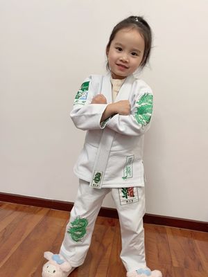 Kids Jiu Jitsu Kimono 100 Preshrunk Cotton Bjj Gi Y1-Y6 Size