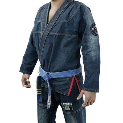 Denim Style Jiu Jitsu Gi Kimono Black Brazilian Jiu Jitsu Outfit