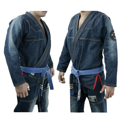 Denim Style Jiu Jitsu Gi Kimono Black Brazilian Jiu Jitsu Outfit