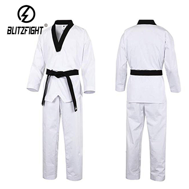 Customizable 100 Cotton Taekwondo Uniform Antibacteria Taekwondo Clothes