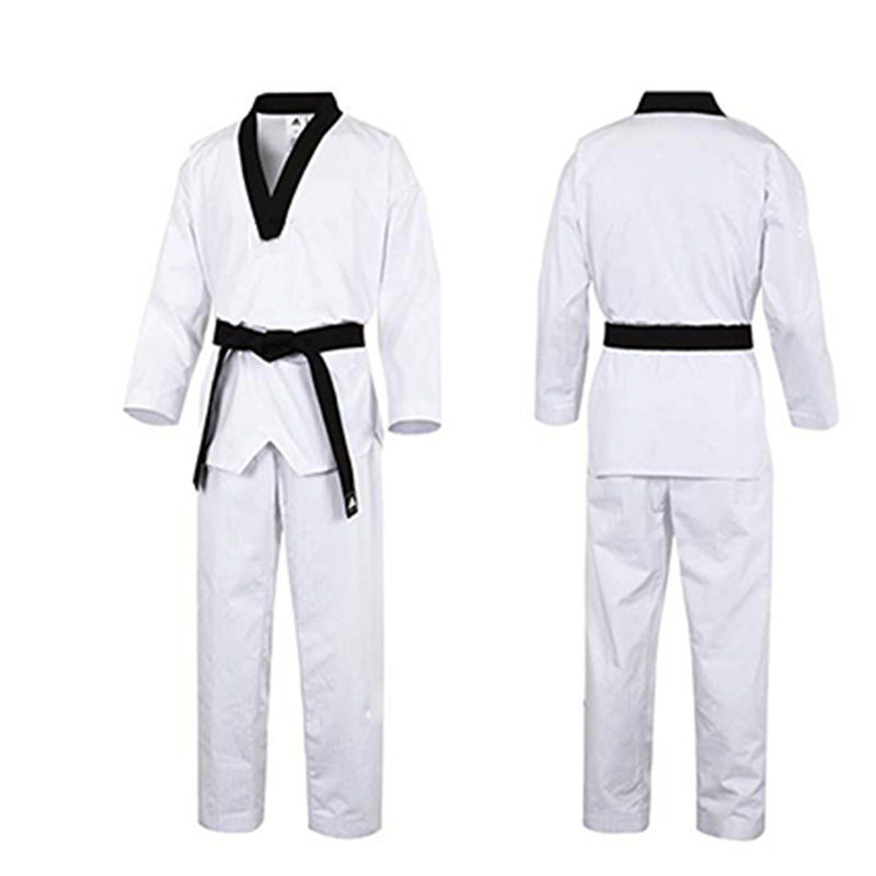 WTF Striped Taekwondo Outfit Preshrunk Fabric Taekwondo Apparel