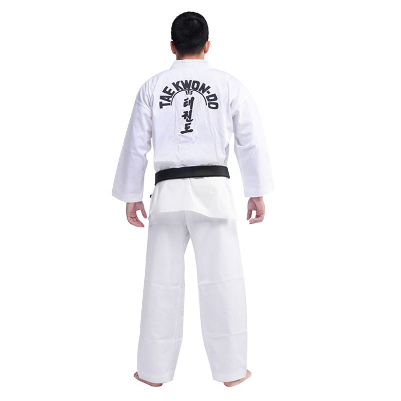 WTF Striped Taekwondo Outfit Preshrunk Fabric Taekwondo Apparel