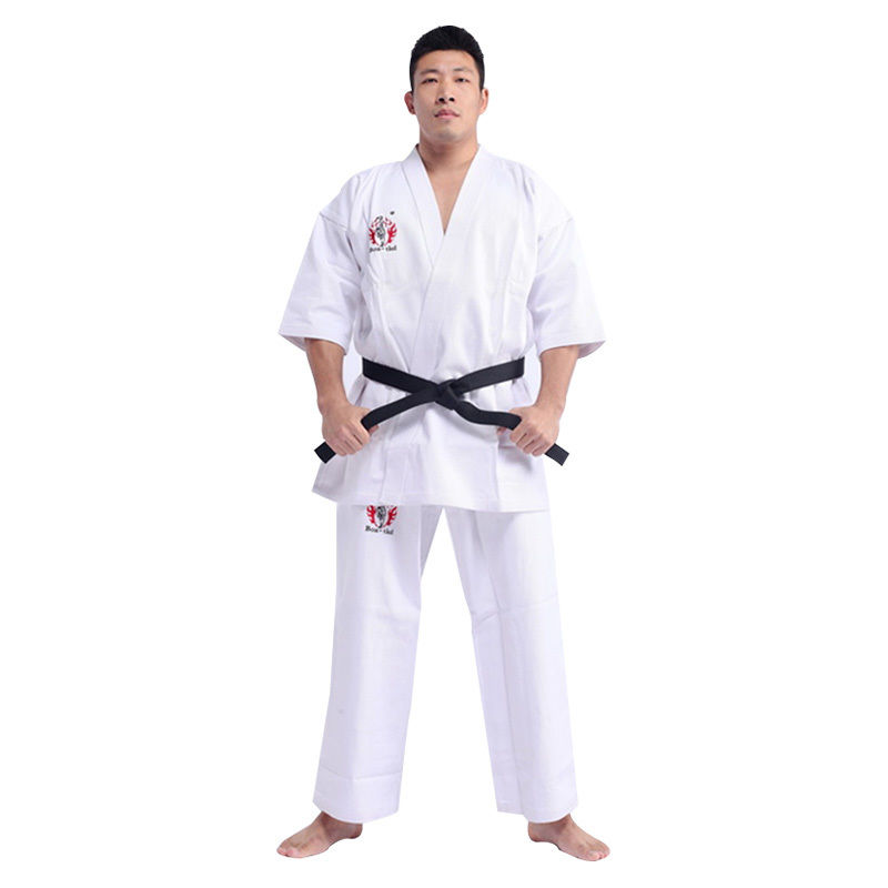Thin Breathable Karate Kyokushin Kimono Preshrunk White Karate Uniform