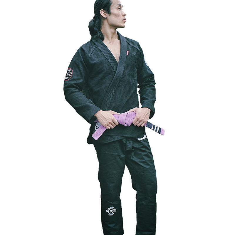 Bamboo Black Judo Uniform 100% Cotton Judo Clothing Oem Service