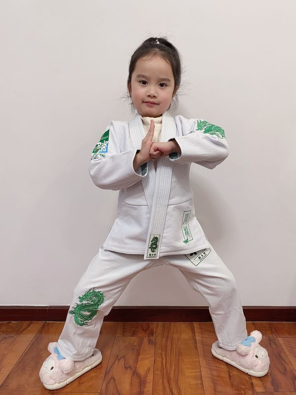 Kids Jiu Jitsu Kimono 100 Preshrunk Cotton Bjj Gi Y1-Y6 Size