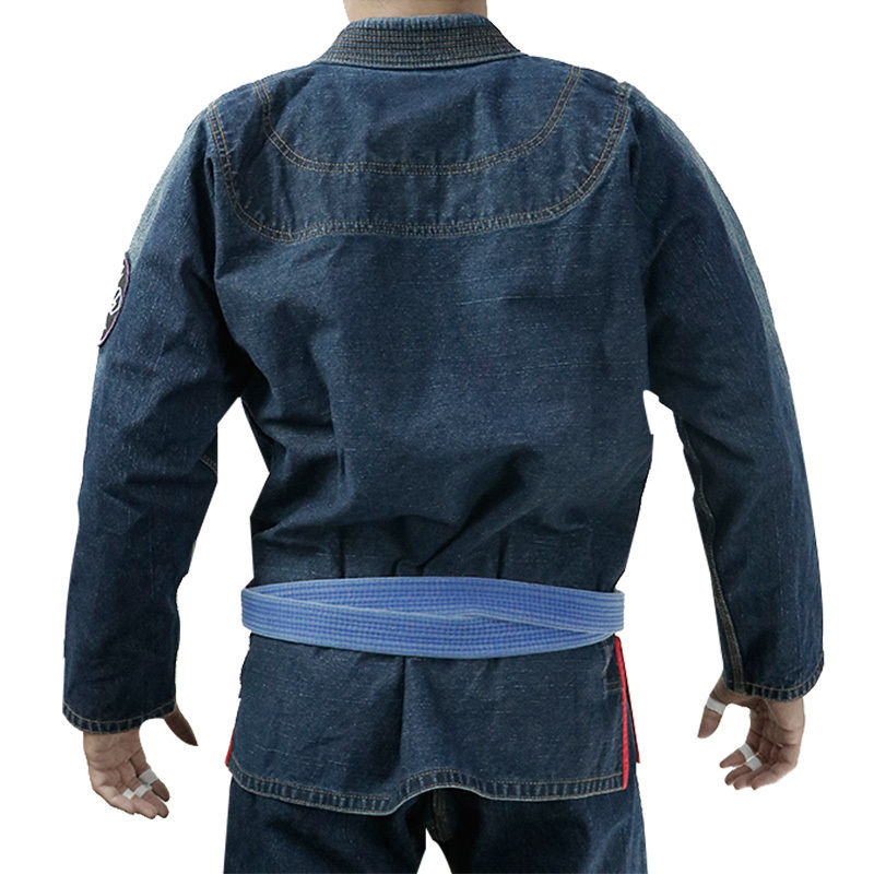 Denim Style Jiu Jitsu Gi Kimono Black Brazilian Jiu Jitsu Outfit