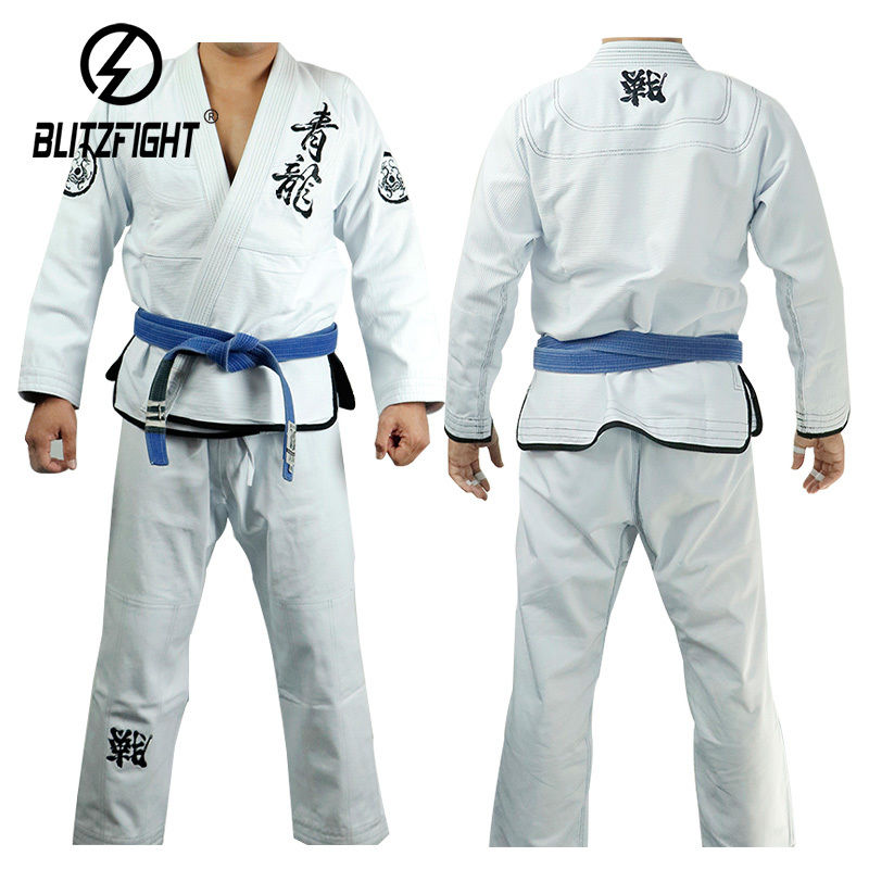 A2 Jiu Jitsu Kimono White 420Gsm Pearl Weave Jiu Jitsu Apparel