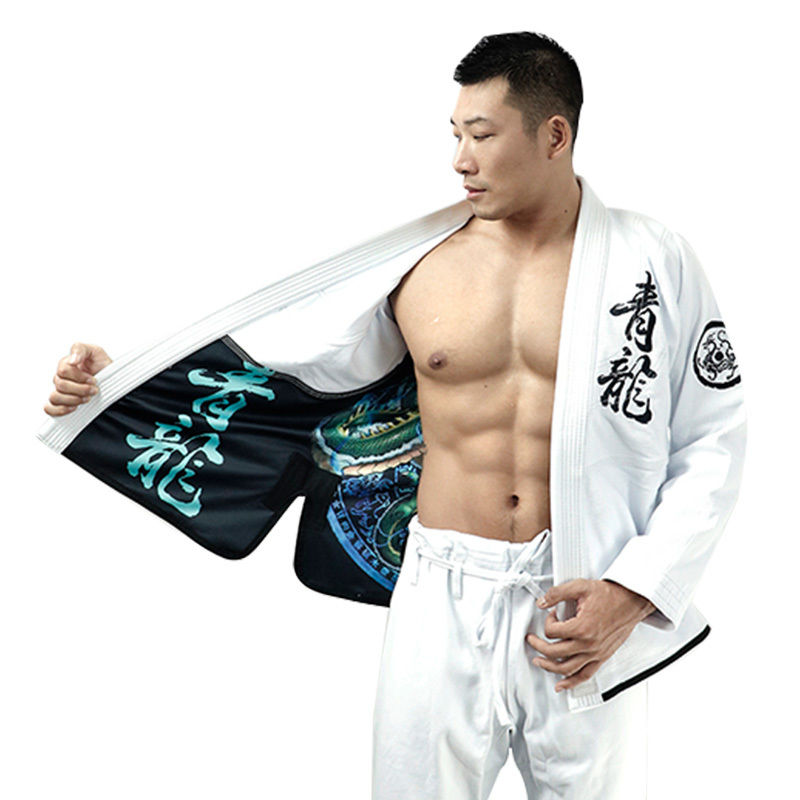 A2 Jiu Jitsu Kimono White 420Gsm Pearl Weave Jiu Jitsu Apparel