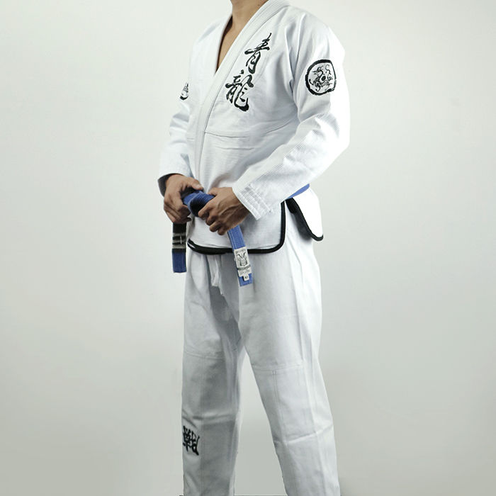 450gsm White Jiu Jitsu Gi Brazilian Fight Gear Jiu Jitsu Uniform