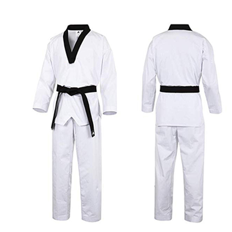 WTF Striped Taekwondo Outfit Preshrunk Fabric Taekwondo Apparel