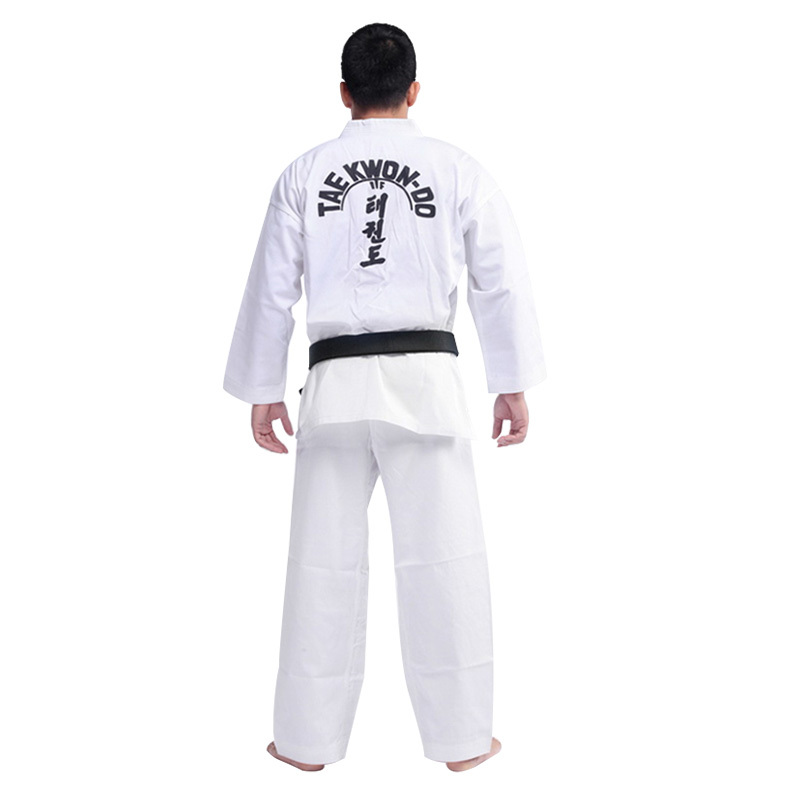WTF Striped Taekwondo Outfit Preshrunk Fabric Taekwondo Apparel