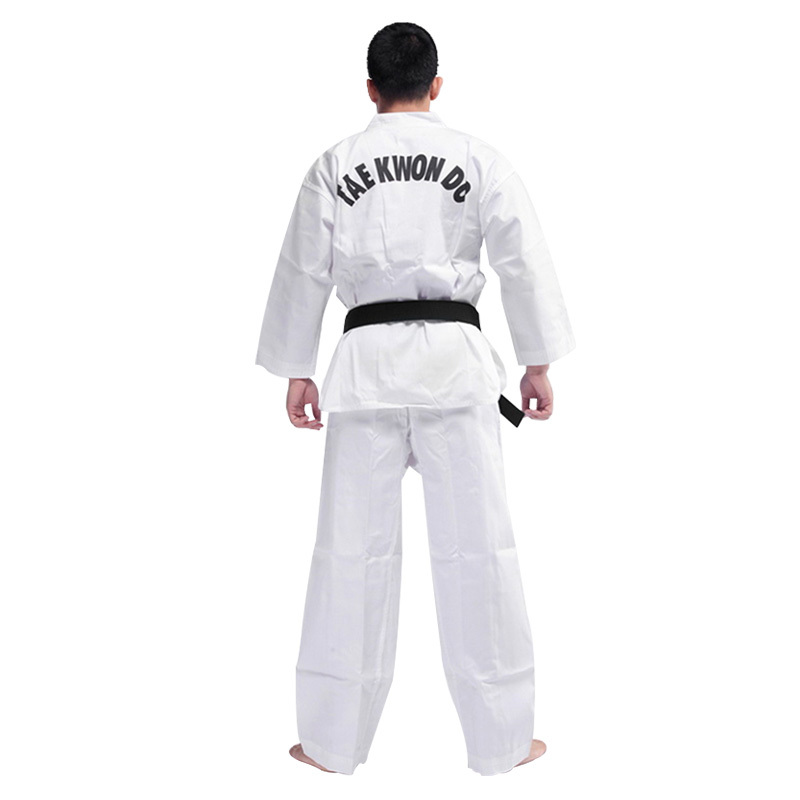 WTF Striped Taekwondo Outfit Preshrunk Fabric Taekwondo Apparel