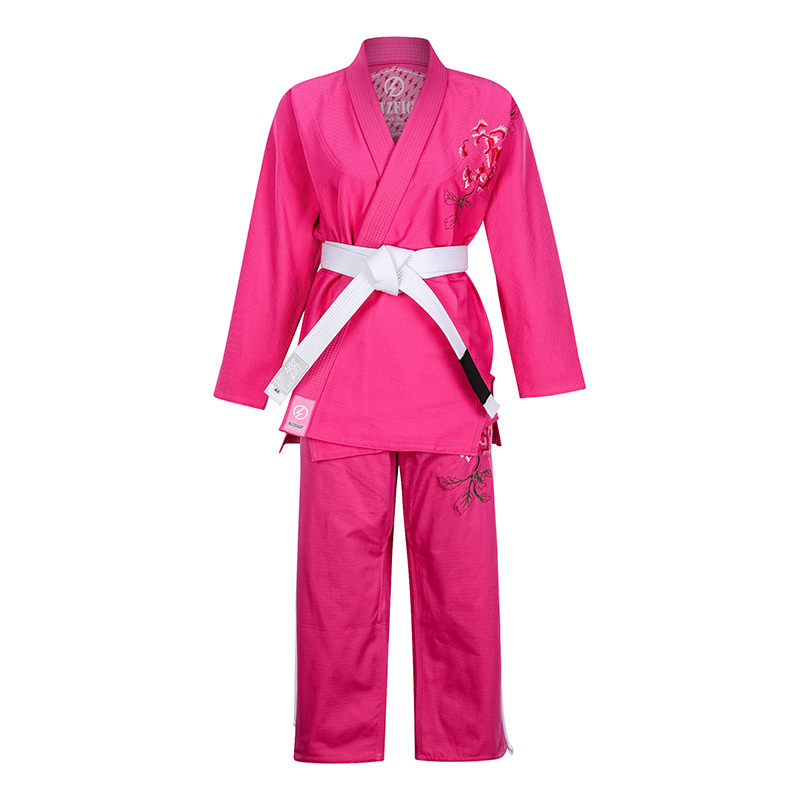 Rose Brazilian Jiu Jitsu Uniform Preshrunk Women'S Bjj Gi F1-F4 Size