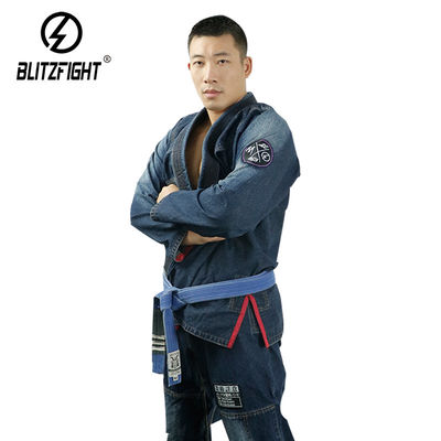 Denim Style Jiu Jitsu Gi Kimono Black Brazilian Jiu Jitsu Outfit